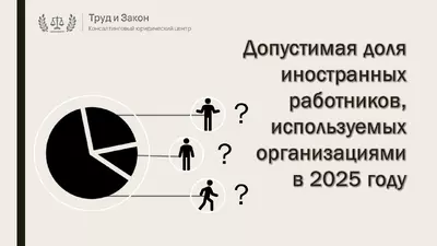 Доля иностранных работников, используемых организациями